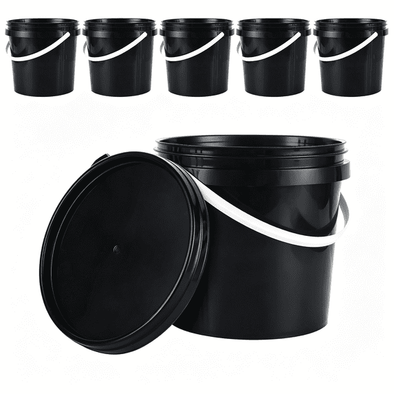 ACDANC 6 Pack Paint Bucket for Painting Plastic 2 Quart Paint Cans ...