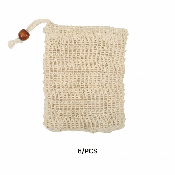 ACDANC 6 Pack Soap Saver Bag Zero Waste Mesh Bar Soap Loofah Holder Pouch for Shower