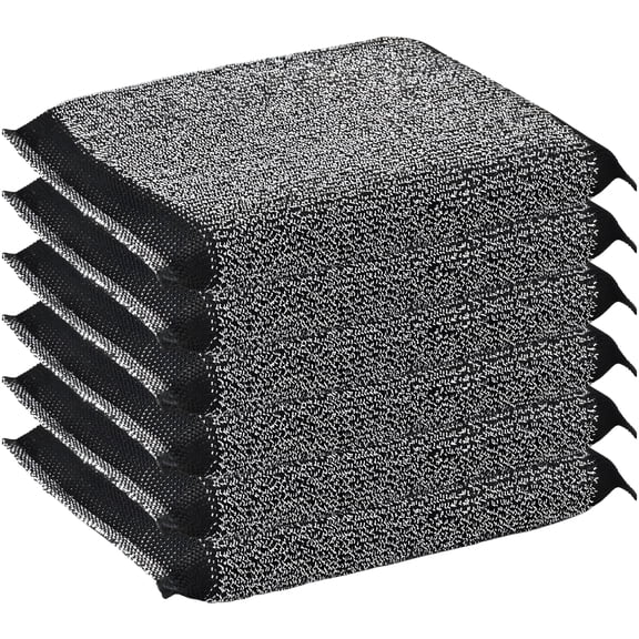 ACDANC 6 Pack Steel Wool Scrubbers Dish Sponges Kitchen Scrubbing Sponges Wire Dish Brush Non Scratch Scrubbing Pads Pot Scrubber, Multi-Functional Stubborn Stain Fast Cleaning Scrubber, Black