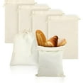 thumbnail image 1 of ACDANC 6 Pcs Large Linen Bread Bags, 15 x 12 Inch Linen Bread Bags for Homemade Bread, Reusable Drawstring Bread Bags, Natural Sourdough Bread Bags Handmade Food Storage for Bakery, 1 of 7