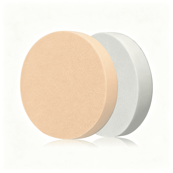 ACDANC 6 Pcs Round Makeup Sponge Facial Powder Puff,Beauty Makeup Foundation Powder Puff -Uses for Dry and Wet 3.54" Diameter Large Makeup Sponge for Flawless Blending