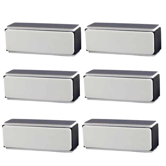 ACDANC 6 Pcs Tofu Block Nail File Sponge Buffer Four Sided Emery Board Sanding Blocks For Natural And False Nails Professional Manicure Pedicure Tools Grey