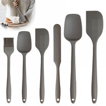 ACDANC 6 Pieces Silicone Spatula,Nonstick Residue Free Cake Spatula,Silicone Spatula for Cooking Cooking Baking Nonstick Cookware Tool,Mix1