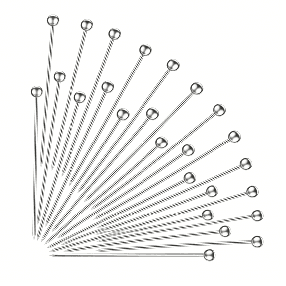 ACDANC 60 Pieces Cocktail Picks Stainless Steel Cocktail Skewers Set Reusable Metal Martini Picks 4.3 Inches Sandwich Appetizer Toothpicks for Party Home Bar