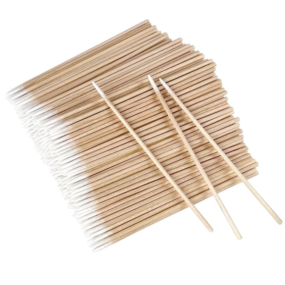 ACDANC 600 Pcs Microblading Cotton Swabs,4" Pointed Cotton Swabs,Precision Tips Wooden Sticks Applicator for Makeup,Cleaning Nail Polish,Crafts,Eyebrow Mapping,Tattoo Permanent Supplies