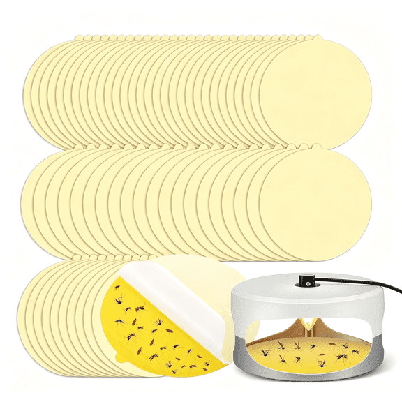 ACDANC 60Pcs Flea Trap Refills,7.1In Replacement Glue Boards,Flea Trap Sticky Pads Refills for Most Models for Inside Home Flea Traps for Inside Your Home