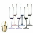 thumbnail image 1 of ACDANC 6Pcs Champagne Flutes Plastic 5.5 oz Crystal Appearance Champagne Flutes Plastic Tumblers for Bridal Shower Party Mix3, 1 of 7