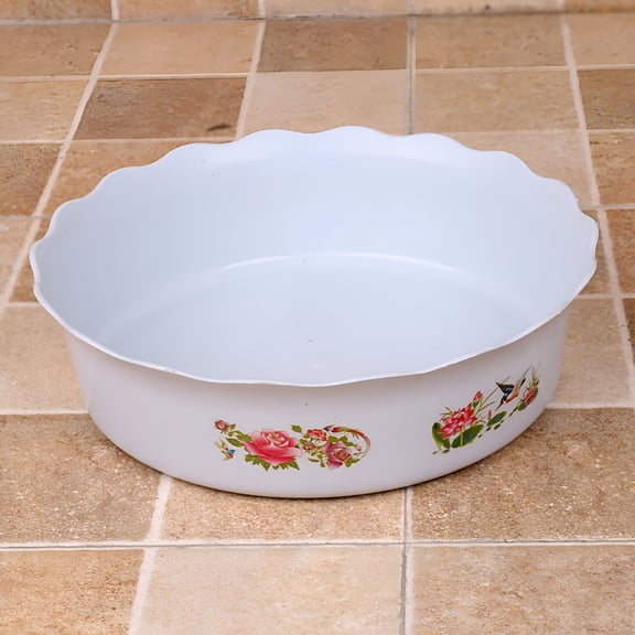 ACDANC 6Pcs Chinese Style Lotus Bowl Planter, Round Plastic Hydroponic Vase for Water Lily Narcissus, Spring Decorative Indoor Plant Pot