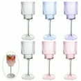 thumbnail image 1 of ACDANC 6Pcs Cocktail Glasses 12 oz Gentle Flowing Curves Champagne Flutes Plastic Acrylic Plastic Cocktail Glasses for Holiday Parties Family Gifting Mix1, 1 of 7