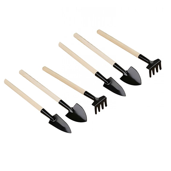 ACDANC 6Pcs Gardening Tool Set, Durable Gardening Supplies Kit, Ideal As Garden Gifts for Women, Gardening Accessories Gardening Tools for Women, Black