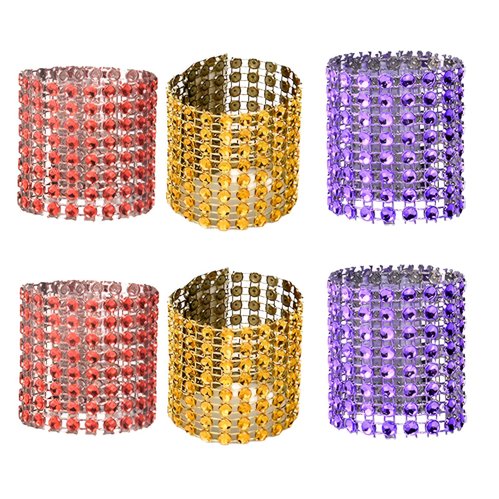 ACDANC 6Pcs Napkin Rings,Hotel Table Settings Serviette Rings,European ...