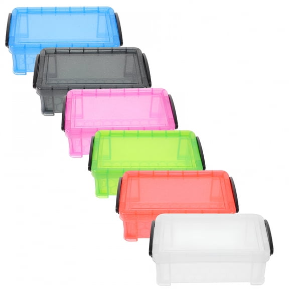 ACDANC 6pcs Stackable Plastic Storage Containers with Lids & Buckles