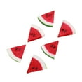 thumbnail image 1 of ACDANC 6pcs Watermelon Slices (Red),5*5cm Simulated Fruit Slices, 1 of 7
