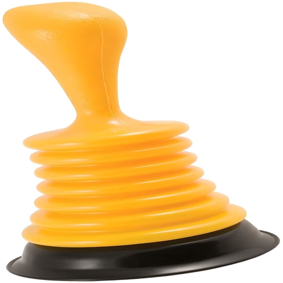 ACDANC 7.5 Inch Mini Plunger with Ribbed Cup, Compact Bathroom Sink Tool for Showers and Tubs, Easy Storage