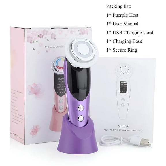 ACDANC 7 in 1 Face Lift Device-EMS RF Microcurrent Skin Rejuvenation,Facial Massager,Light Therapy,Anti Aging /Wrinkle /Beauty Apparatus-Unisex