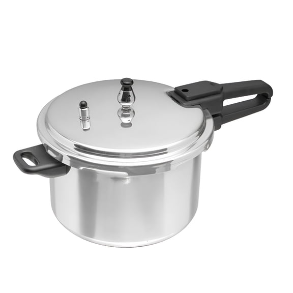 ACDANC 7qt Stovetop Natural Finish Basic Pressure Cooker - Silver