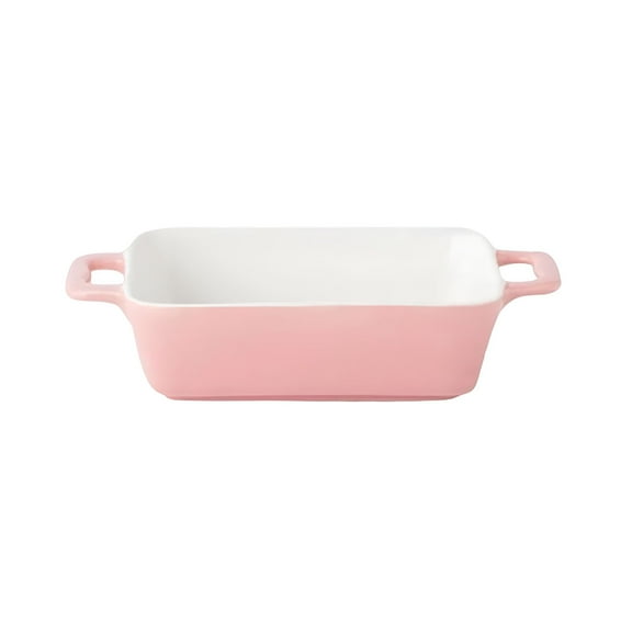 ACDANC 8.3x4.9" Enameled Cast Iron Loaf Pan with Lid,Perfect Bread Baking Pan,Even Heat Distribution for Homemade Bread,Cake,Meatloaf - Pink