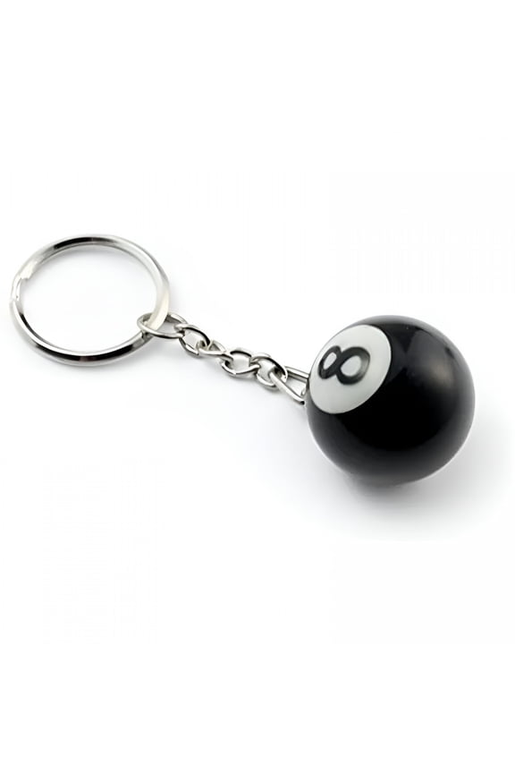 8 Ball Keychain, Creative Billiard Ball Bag Charm