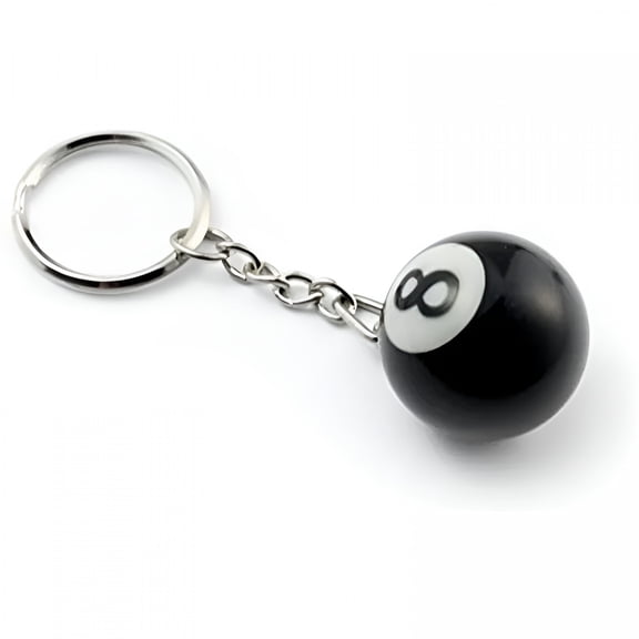 ACDANC 8 Ball Keychain Creative Key Chain Diameter 0.98 In