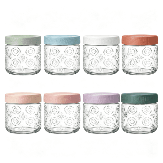 ACDANC 8 Pack 16 Oz Overnight Oats Containers with Lids, Glass Food ...