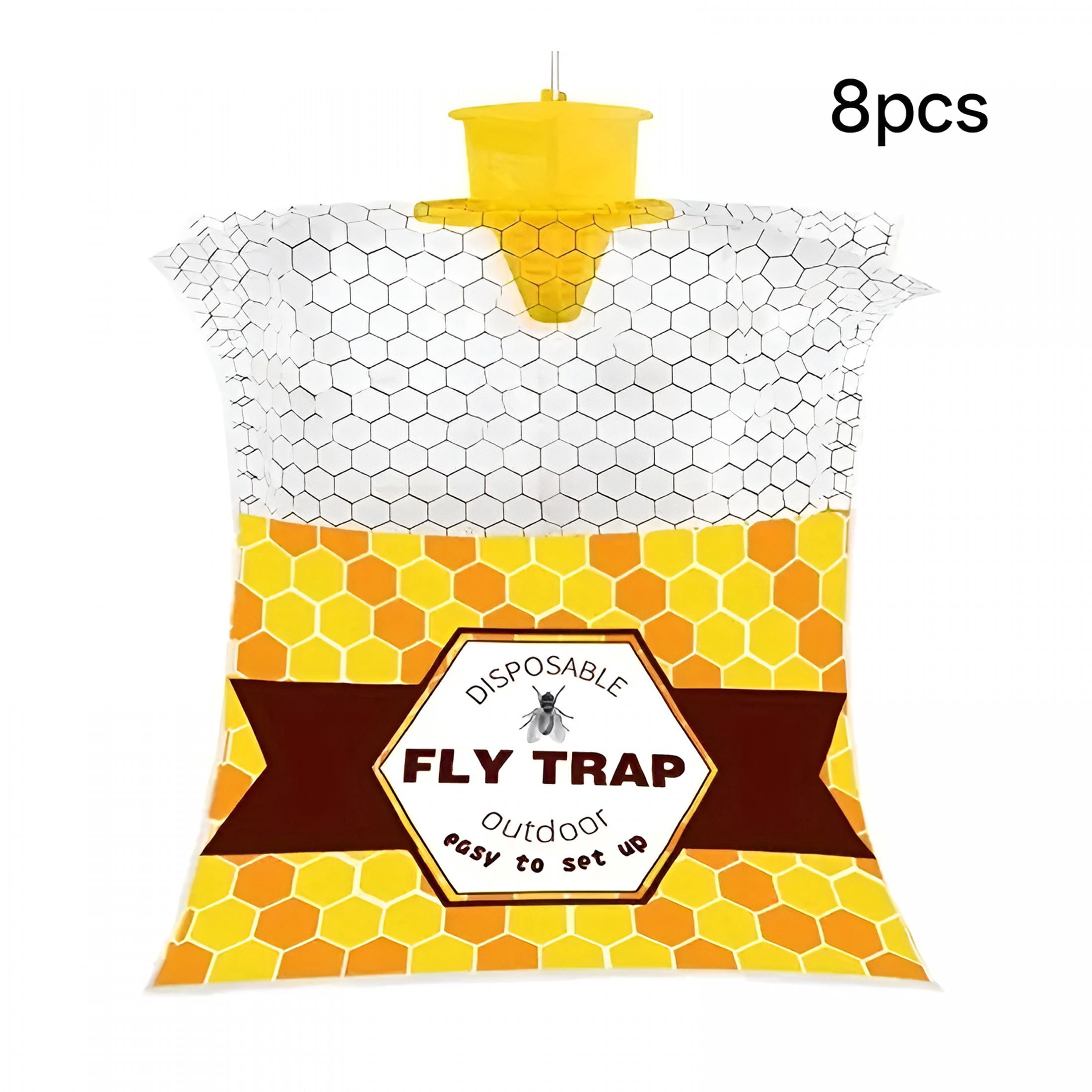 ACDANC 8 Pack Disposable Wasp Traps Outdoor Hanging Carpenter Bee Traps for Outside Yellow Jackets Trap Hornet Trap Wasp Catcher Bug Flies Garden