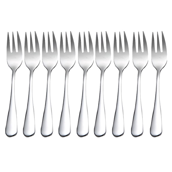 ACDANC 8 Pcs Cake Forks Essential Dessert Forks Stainless Steel Pastry Fork Set for Fruit Ice Cream Salad Steak