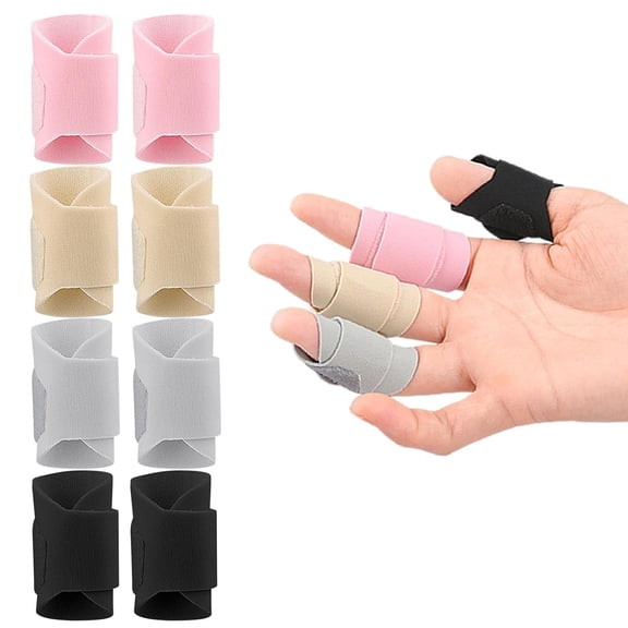 ACDANC 8 Pcs Finger Sleeves,Finger Compression Sleeve,Finger Covers,Finger Splints,Breathable Finger Tape,Finger Wraps for Arthritis Sprain Trigger Finger Sports Aid Support