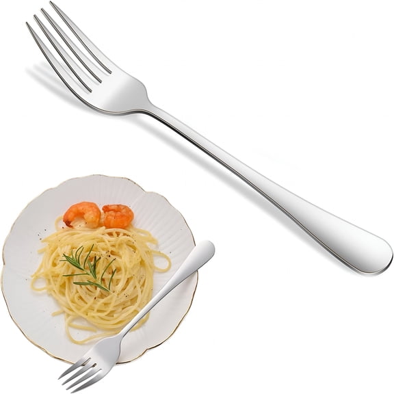 ACDANC 8 Piece 6.7 Inch Salad Forks Set,Durable Dishwasher Safe Stainless Steel Dessert Forks,Flatware Fork for Home Kitchen