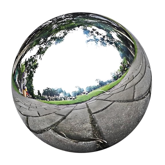 ACDANC 88mm Stainless Steel Gazing Ball, Mirror Sphere for Outdoor Garden, Patio, Lawn & Yard Decoration, Hollow Silver Metal Ornament