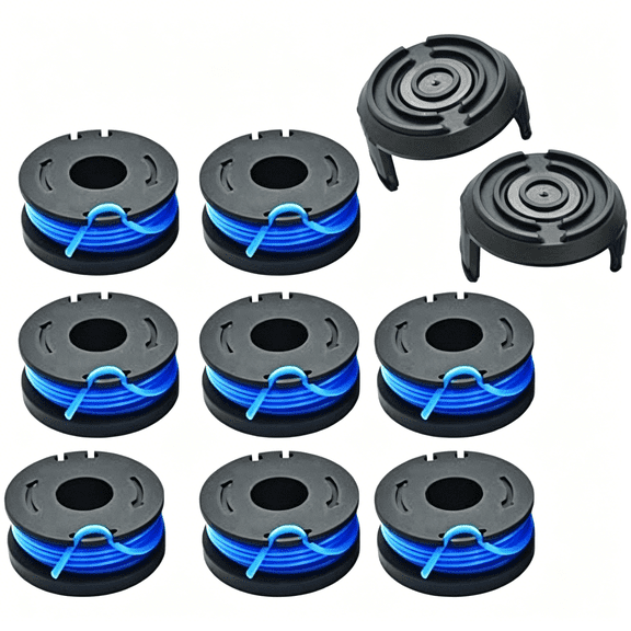 ACDANC 8Pcs 0.065" 10Ft String Trimmer Replacement Spool Weed Eater Spool Line Compatible with 20V Cordless Weed Wacker String Trimmer