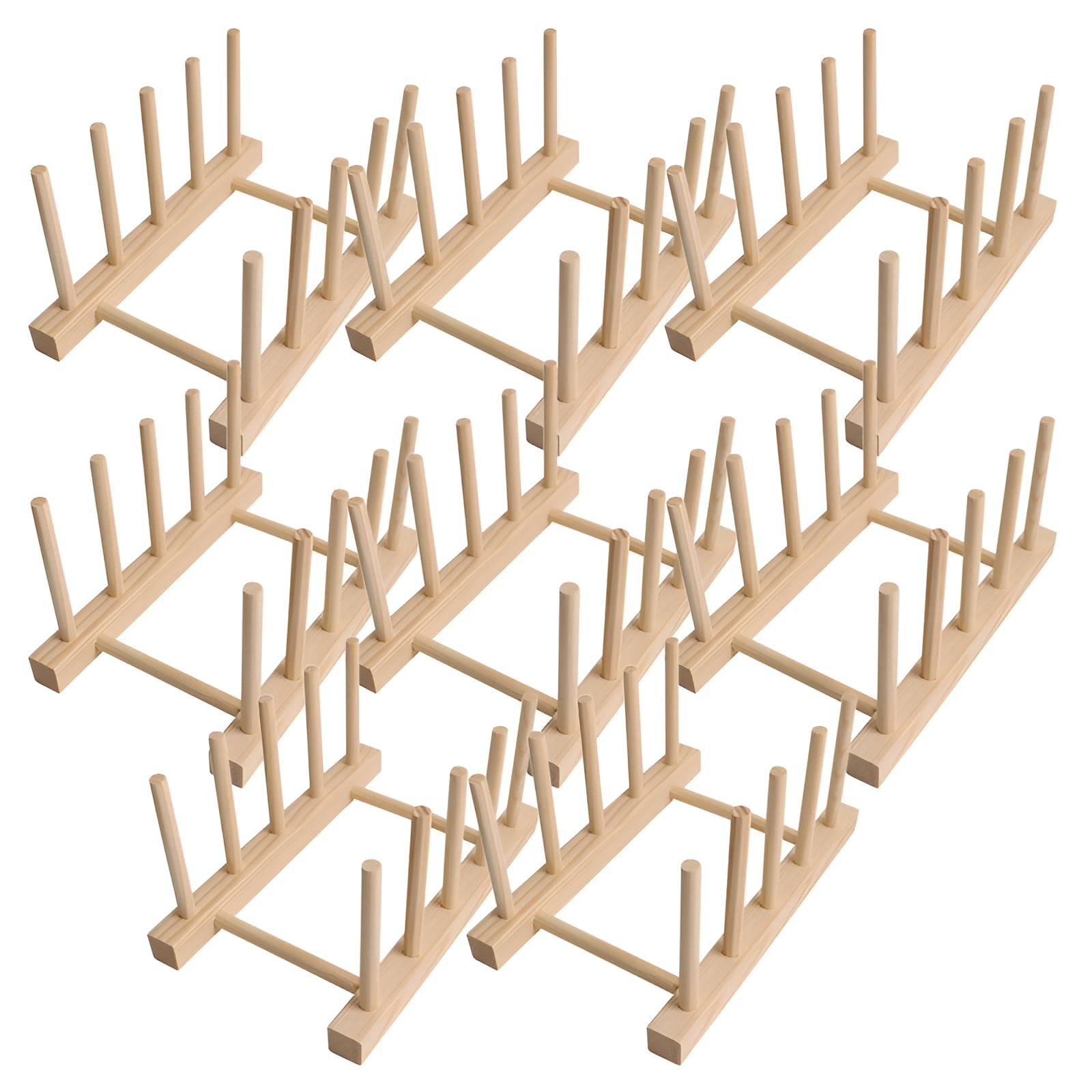 ACDANC 8Pcs Plate Organizer for Cabinet Space Saver,Efficient Drainage ...