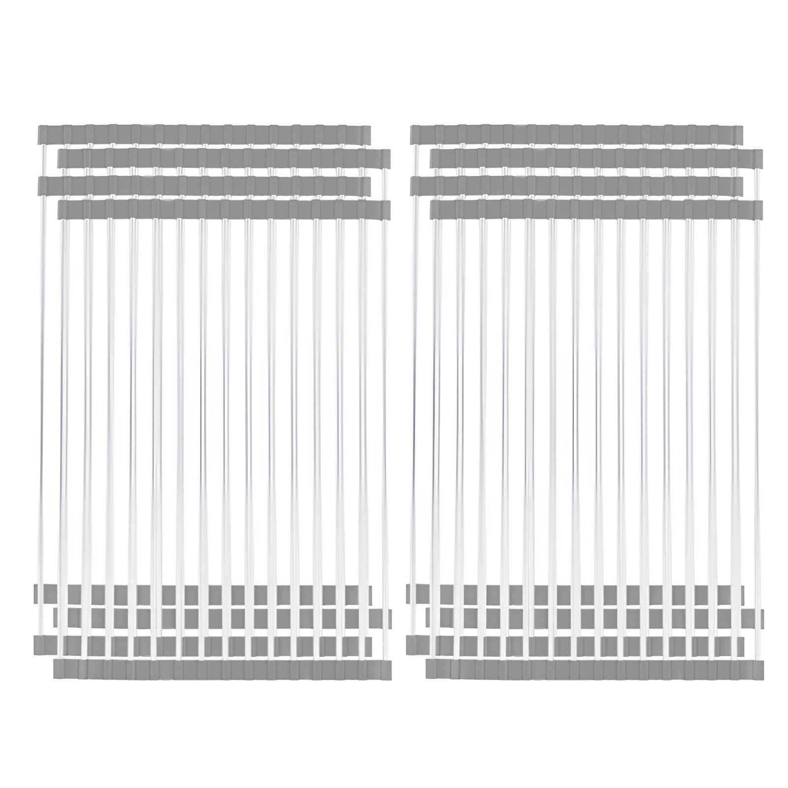 ACDANC 8Pcs Roll Up Dish Drying Rack,High Sealing Ability Over the Sink ...