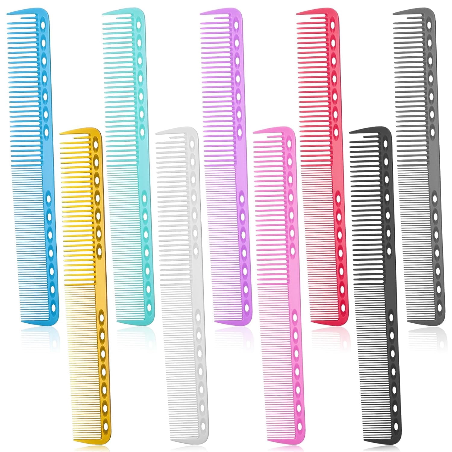 ACDANC 9 Pcs Combs for Hair Stylist, Cutting Comb Hair Cutting Comb ...