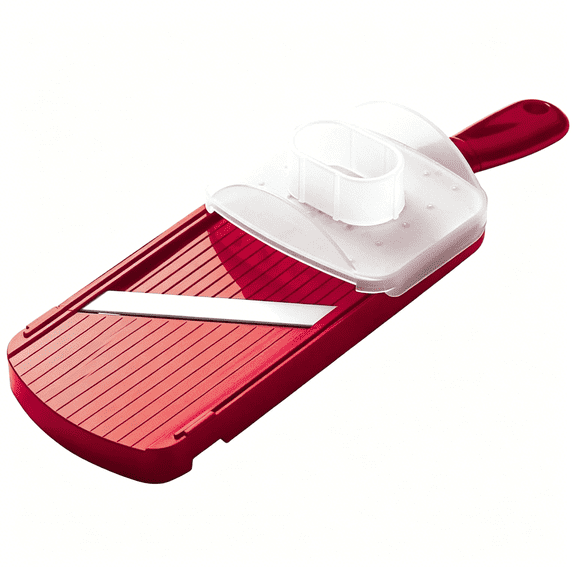 ACDANC Advanced Ceramic Double-edged Mandolin Slicer With Guard,Red