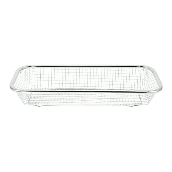 ACDANC Air Fryer Basket For Oven Stainless Steel Crisper Tray Grilling Pan Silverware Drying Rack Accessories For Cooking Crispy Kitchen Vegetables Home