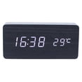 thumbnail image 1 of ACDANC Alarm Clock,Night Glow Digital Clock,Temperature Display Bedside Clock,Black, 1 of 5