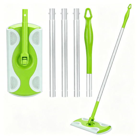 ACDANC Aluminum Mop Handle Compatible with Adjustable Extra Long Replacement Pole,Detachable Lightweight Mop Stick