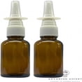 thumbnail image 1 of ACDANC Amber Glass 1 Oz Nasal Sprayer! Empty, Refillable, Travel Sized, Quality Glass for Saline Applications! (2 Pack), 1 of 3