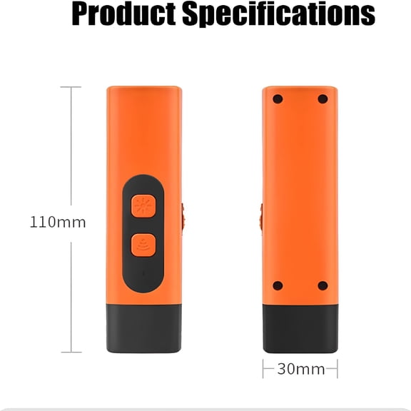 ACDANC Anti Barking Device, Dog Bark Deterrent Device Bark Shield, Double Lights Flashing, Three Speed Frequency Conversion
