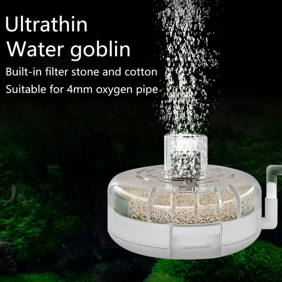 ACDANC Aquarium Small Fish Tank Filter Ultrathin Quiet Submersible Aeration Filter Multifunctional Sponge Turtle Tank Round Filter