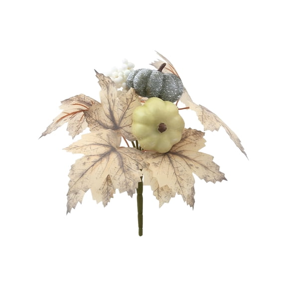 ACDANC Artificial Maple Leaf Pumpkin Bouquet,Fall Centerpiece Decor,Thanksgiving Table Arrangement,Suitable for Dining Displays