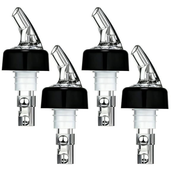 ACDANC Automatic Measured Bottle Pourer,Quick Shot Spirit Measure Pourer Drinks Wine Cocktail Dispenser Home Bar Tools-1oz/30ml 4 pack