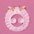 thumbnail image 1 of ACDANC Baby Bath Shampoo Cap Wash Shower Visor Hat Prevent Water from Entering The Eyes and Ears Adjustable Bathing Tub Head Hair Rinser Shield Protection for Kids and Toddlers (Pink), 1 of 7