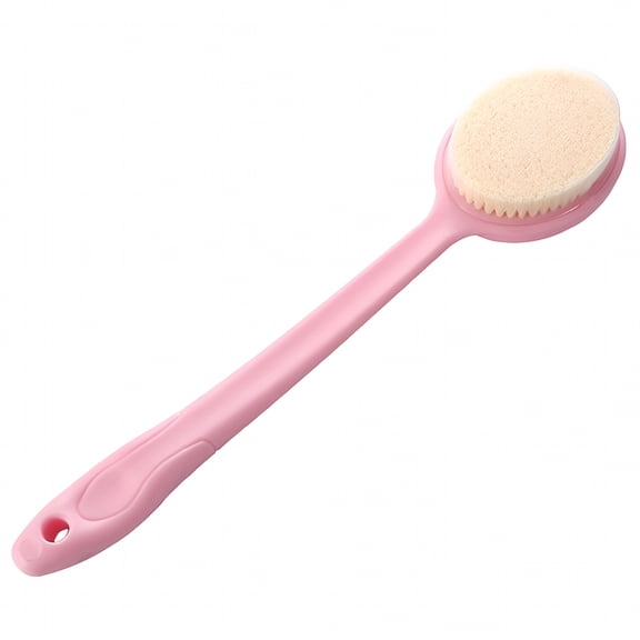 ACDANC Back Washer for Shower Long Handle Body Scrubber Bath Brush Portable Supplies Exfoliating Pink