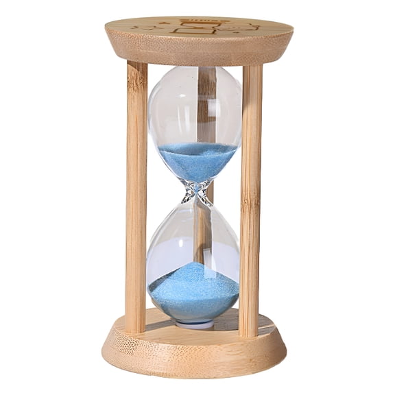 ACDANC Bamboo Fluorescent Hourglass Time Plan 1 Minute,for Home,Office,Desk Decor,Unique Sand Clock Gifts with Night Light
