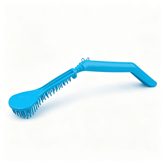 ACDANC Bendable Back Scratcher Curved Plastic Back Scratcher with Curved Handle Manual Massager Handheld Back Body Massager for Scratching Itches,Ergonomical,Blue