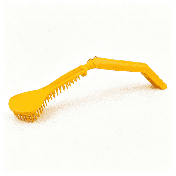 ACDANC Bendable Back Scratcher Curved Plastic Back Scratcher with Curved Handle Manual Massager Handheld Back Body Massager for Scratching Itches,Ergonomical,Yellow