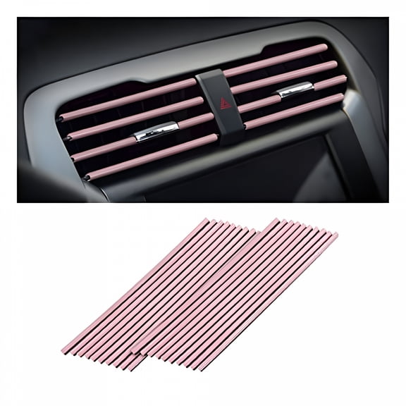 ACDANC Bendable Car Air Vent Decoration Strip, 20PCS, Pink for Car, SUV, Truck, Van, Dashboard, Vent, Interior, Customization