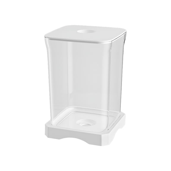 ACDANC Betta Fish Tank,Fish Tank,Self-Cleaning Mini Cube Aquarium-Desktop Eco Aquarium with Led Lighting&Rotary Effects,Pvc Starter Kit for Small Aquatic Pets (Multicolor White)