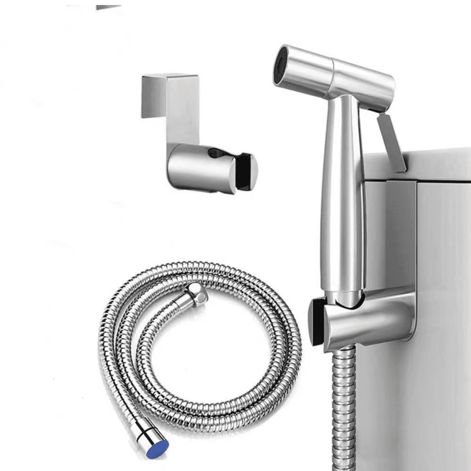 HIBIBUD Bidet Sprayer,304 Stainless Steel,High-Pressure Handheld,No-Drill Installation